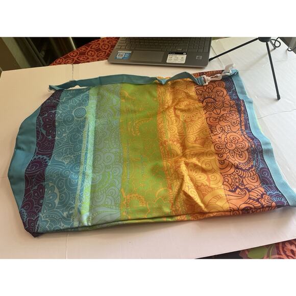 NEW Today is Altogether Awesome Boho Vegan Yoga Mat Duffel Tote Bag - Picture 3 of 7